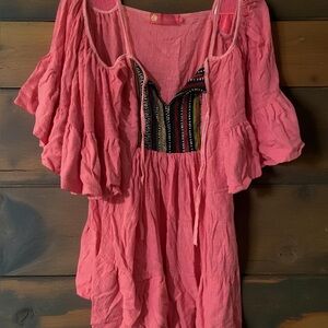 MacBeth Collection Vibrant Pink Top